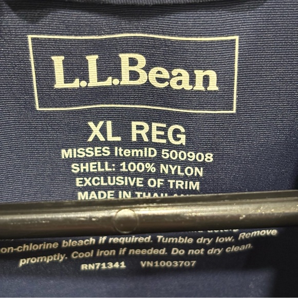 L.L. Bean Anorak Half Zip Blue Purple Outdoor Jacket Womens U.S. XL Reg - Picture 3 of 4